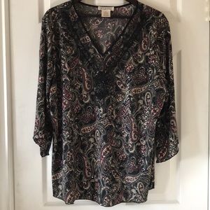 dressy boho tunic paisley